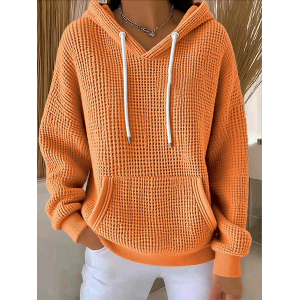 Women Plain Spring/Fall Long Sleeve Vintage Holiday Hoodie