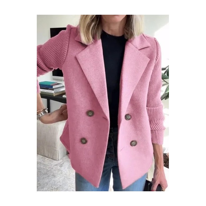 Women's Plain Winter Outerwear Casual Split Joint Mid-long Shawl Collar Overcoat