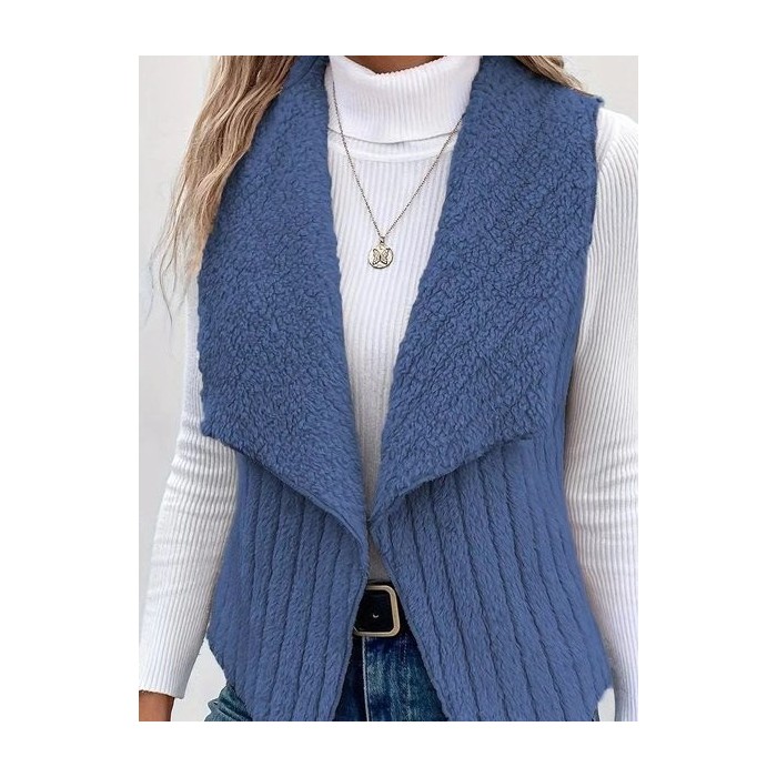 Plain Casual Regular Fit New Autumn And Winter Fashion Casual Simple Sleeveless Versatile Jacket Vest