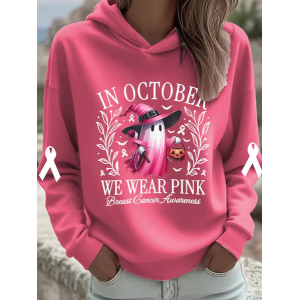 Women Floral Spring/Fall Printing Long Sleeve Casual Daily Hoodie