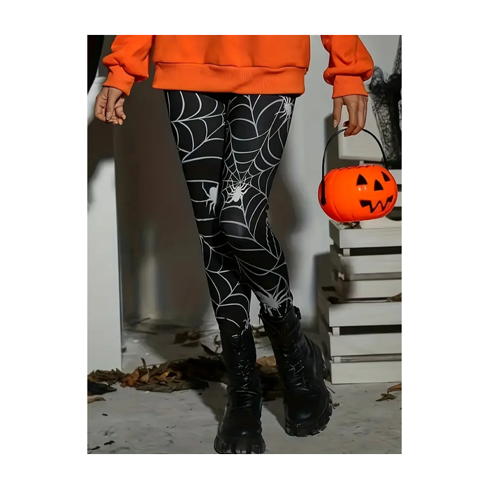 Women Halloween Casual All Season Printing Long Leggings