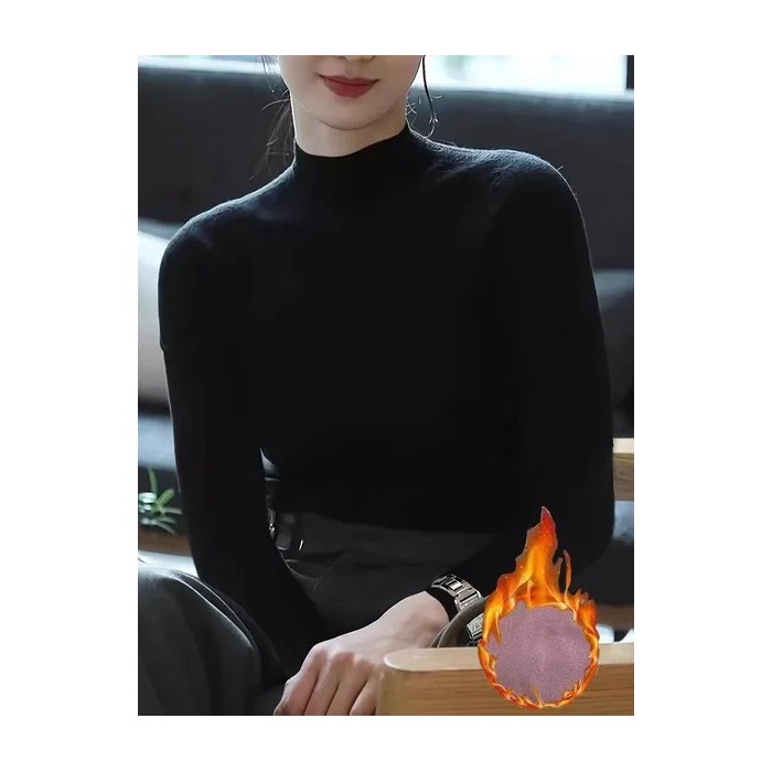 Women Plain Long Sleeve Tee T-shirt V Neck Split Joint Vintage Spring/Fall Top