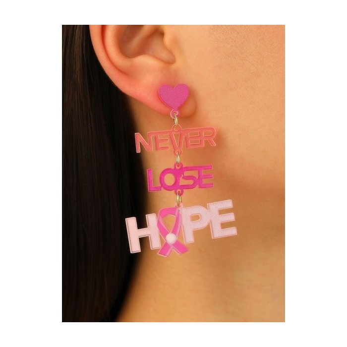 Breast Marker Real Gold Electroplated Pink Ribbon Women's Health Pearl Bracelet Necklace Set Ins Shambhala Jewelry