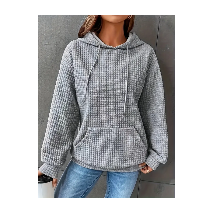 Women Plain Spring/Fall Long Sleeve Casual Daily Hoodie
