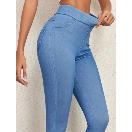 Women Plain Casual All Season Split Joint Long Leggings