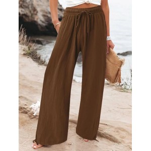 Women's Trousers Daily Going Out Casual Plain Spring/Fall Pants