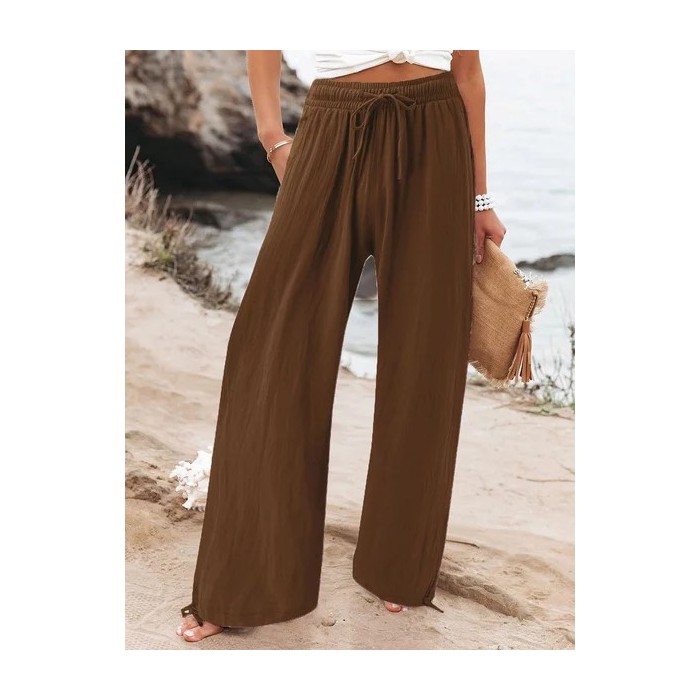 Women's Trousers Daily Going Out Casual Plain Spring/Fall Pants