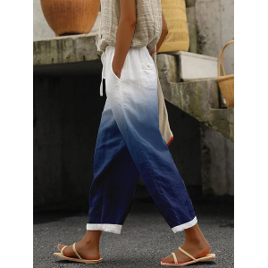 Women Ombre Long Pant Casual Spring/Fall Trousers