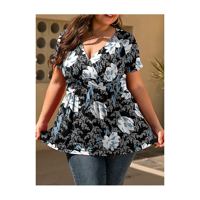 Printing Ethnic Ethnic Geometry T-Shirt