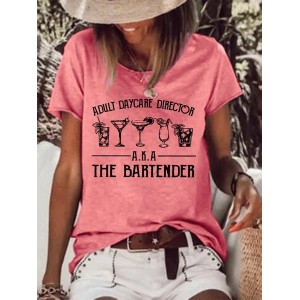 Women Short Sleeve Tee T-shirt Crew Neck Casual Summer Top