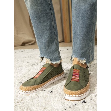 Slide Hollow-Out Round Toe Casual Women Sneakers