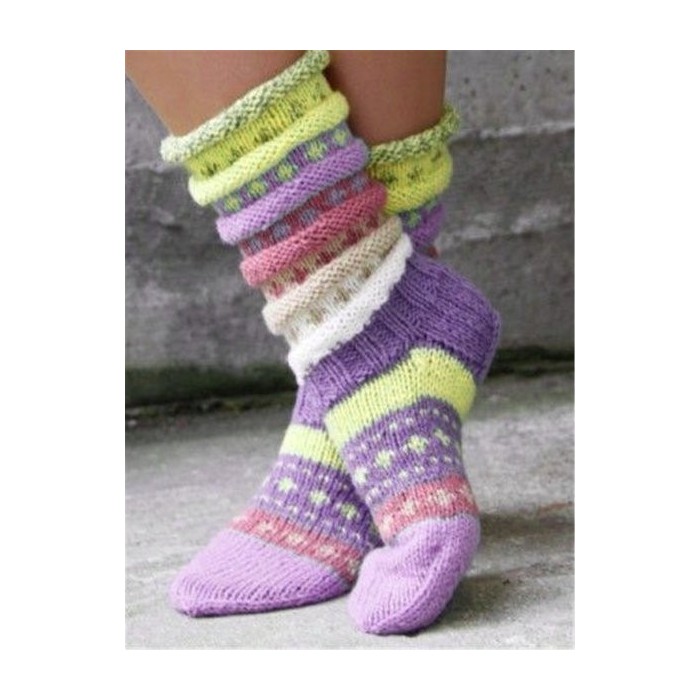 JFN  Casual Warm Woolen Colorful knitted Socks