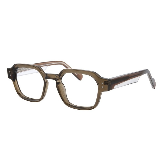 200855 Geometric Spring Hinge Eyeglasses