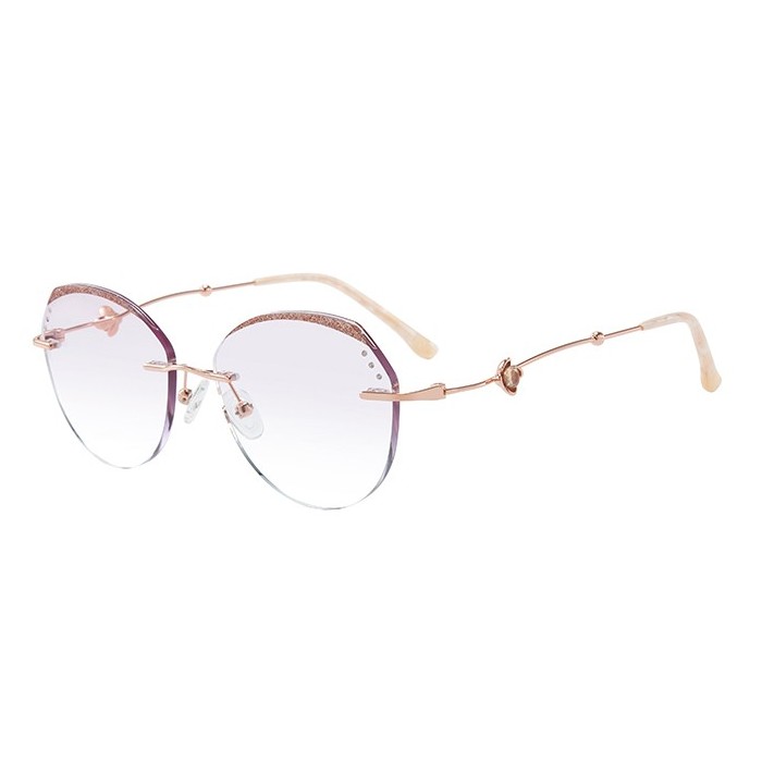 500009 Geometric Rimless Eyeglasses