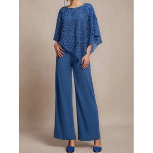 Women's Plain Party Going Out Two Piece Set Long Sleeve Elegant Spring/Fall Matching Set