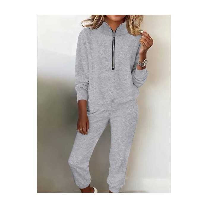 Women's two-piece fleece sweatshirt sports street casual fashion suit