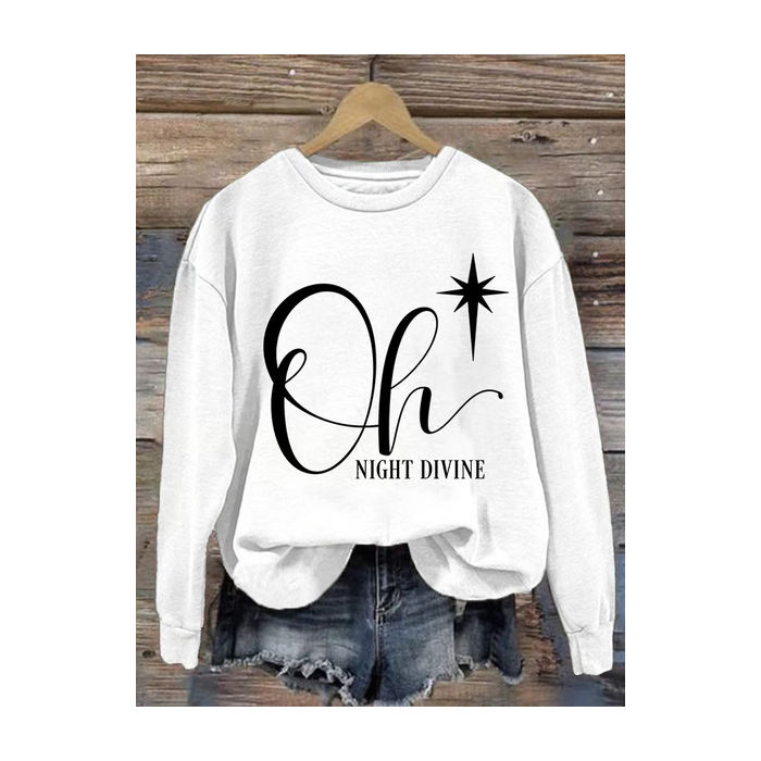 Women Text Letters Crew Neck Printing Casual Spring/Fall Long Sleeve Sweatshirt