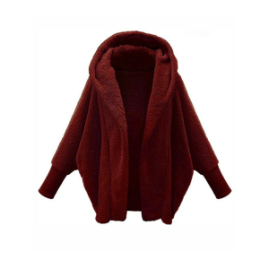 Women's Plain Winter Outerwear Dolman Sleeve Casual Split Joint Mid-long Lapel Collar Overcoat