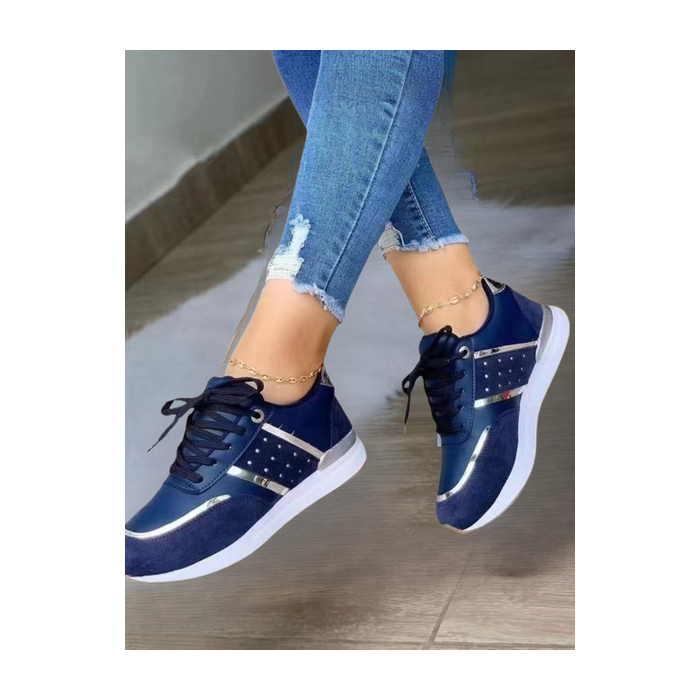 Color Block Urban Mesh Fabric All Season Shallow Shoes