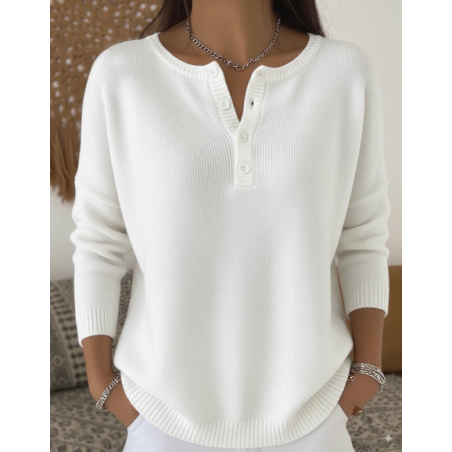 Women Plain Printing Spring/Fall Casual Long Sleeve Crew Neck Sweater