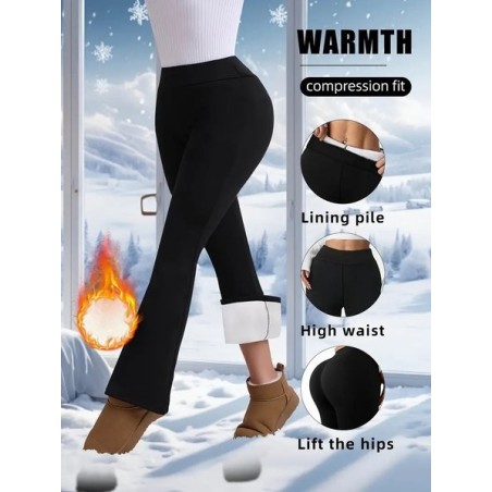 Women Plain Long Elastic Waist Pants Casual Spring/Fall Trousers