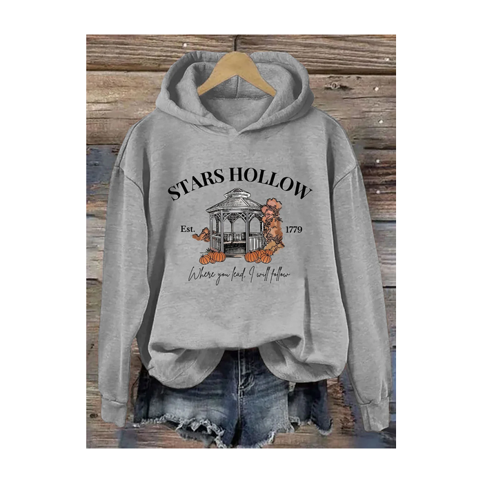 Women Halloween Spring/Fall Long Sleeve Vintage Daily Hoodie