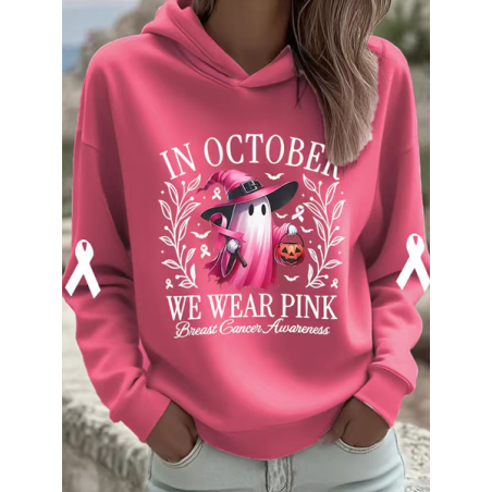 Women Floral Spring/Fall Printing Long Sleeve Casual Daily Hoodie