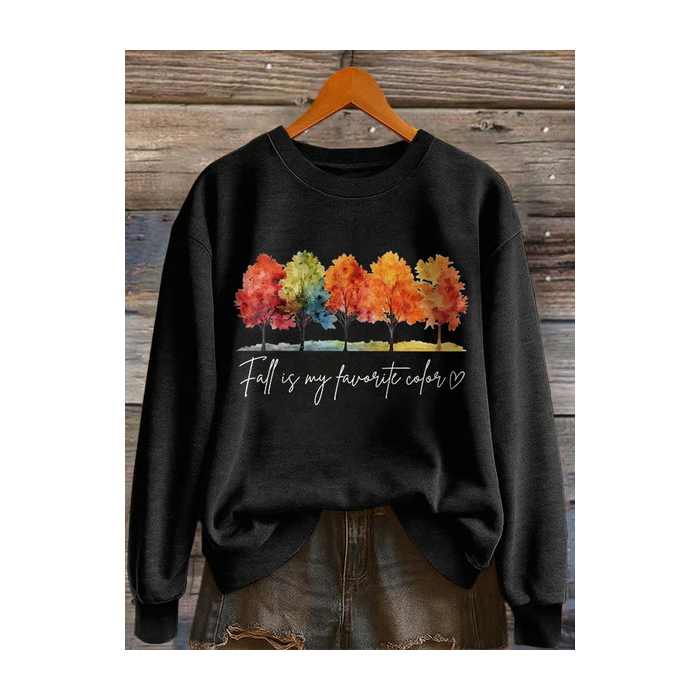 Women Text Letters Crew Neck Printing Casual Spring/Fall Long Sleeve Sweatshirt