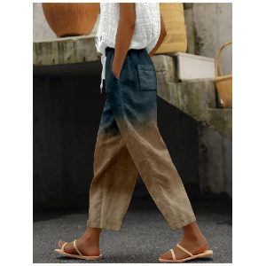 Women Abstract Long Pants Casual Spring/Fall Trousers