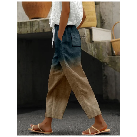 Women Abstract Long Pants Casual Spring/Fall Trousers