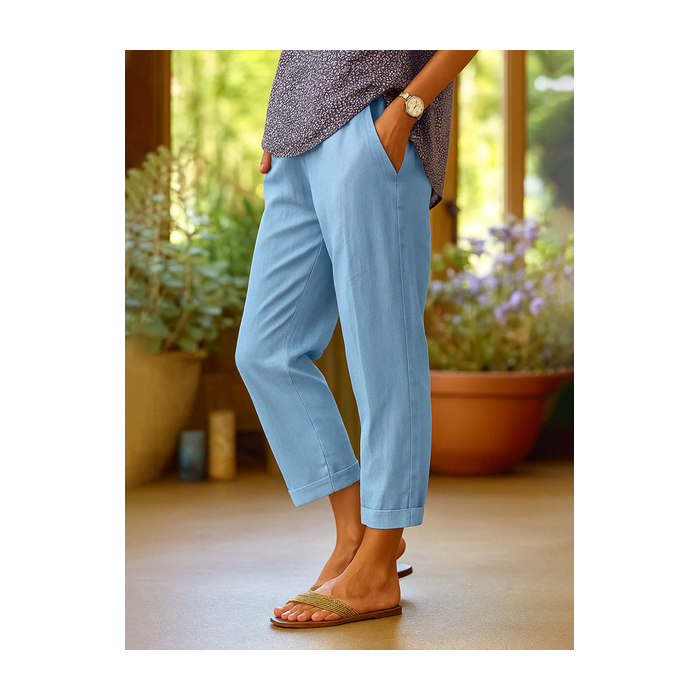 Women Plain Long Pants Casual Spring/Fall Trousers