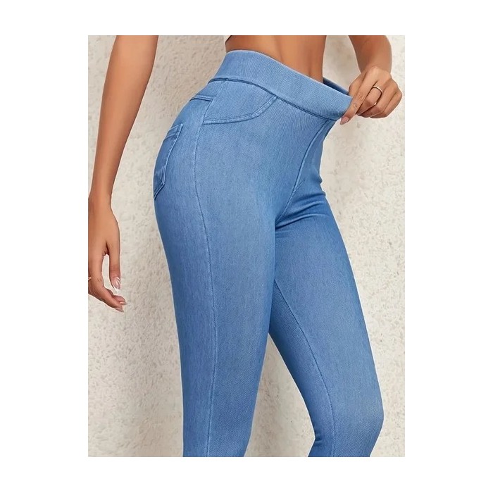 Women Plain Casual All Season Split Joint Long Leggings