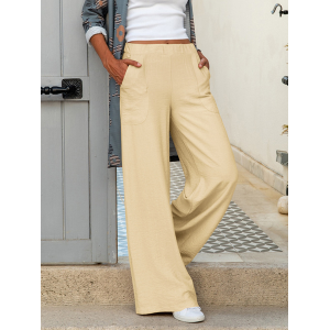 Women's H-Line Daily Going Out Pants Casual Plain Spring/Fall Pants