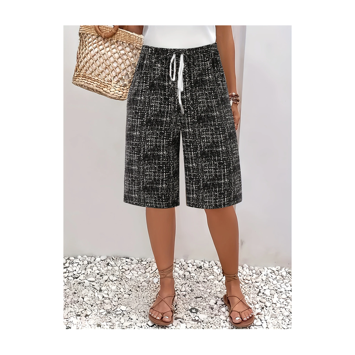 Women Abstract Fifth Pants Pants Casual Summer Trousers