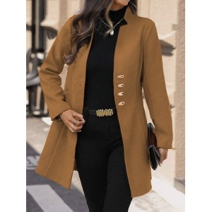 Women's Spring/Fall Outerwear Casual Plain Long Sleeve Jacket