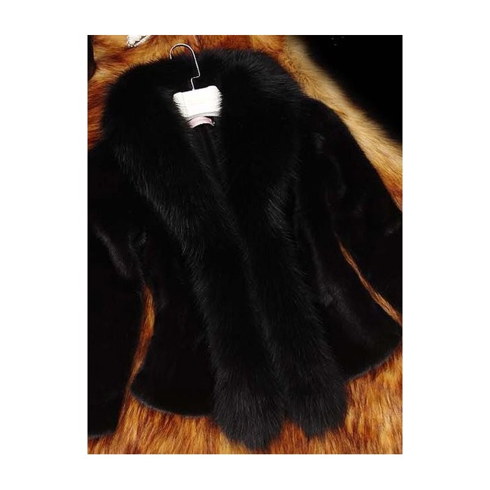 Women's Autumn Outerwear Urban Fluff/Granular Fleece Fabric Plain Long Sleeve Wrap Jacket