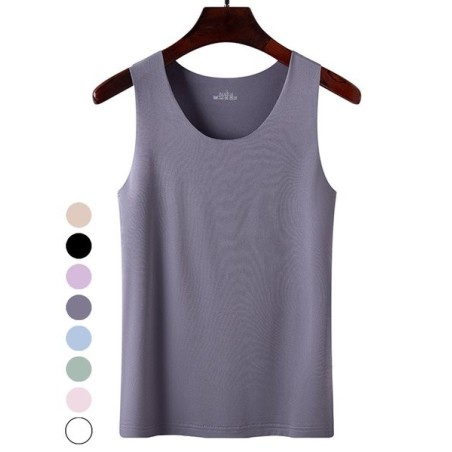 Women's Sleeveless Tank Top Camisole Summer Plain Crew Neck Daily Going Out Casual Top