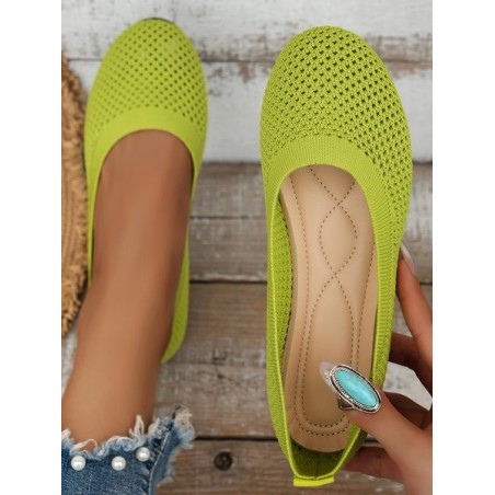 Breathable Hollow out Mesh Fabric Casual Shallow Shoes
