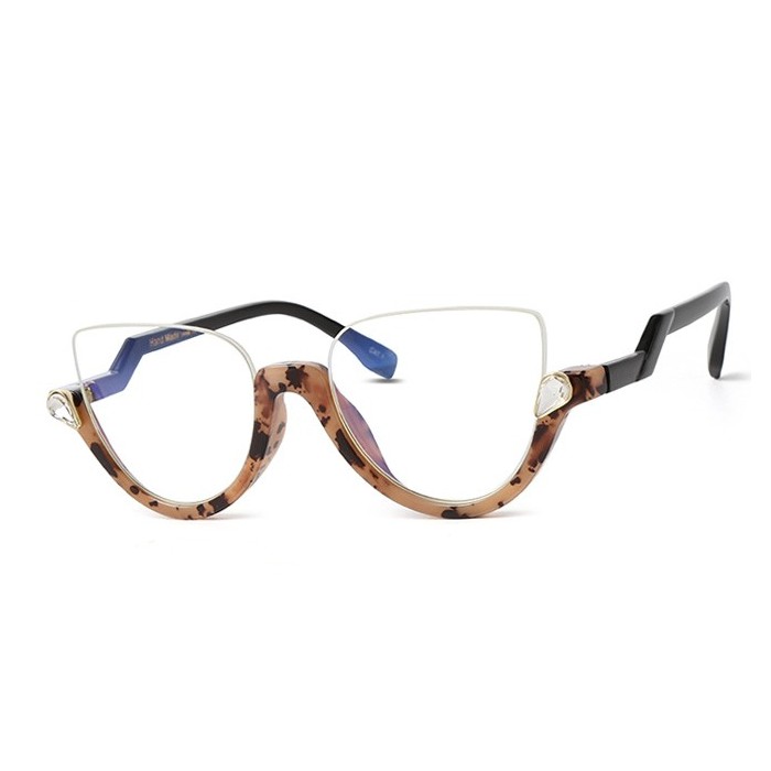 200568 Cateye Half Rim Glasses