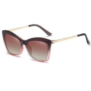 200633 Cateye Spring Hinge Magnetic Clip on Eyeglasses