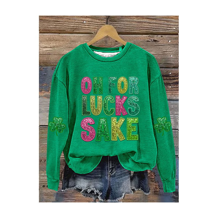 Women Text Letters Crew Neck Printing Casual Spring/Fall Long Sleeve Sweatshirt