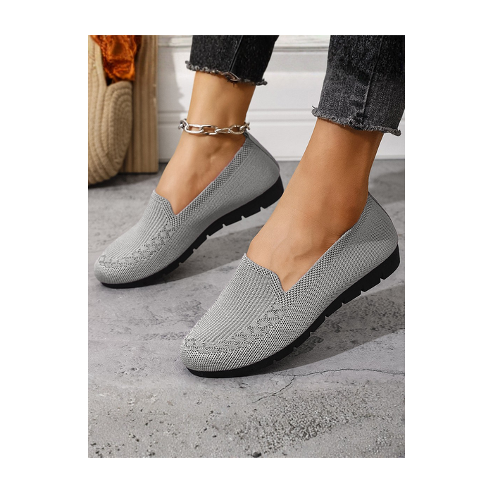 Mesh Fabric Plain All Season Street Shallow Shoes