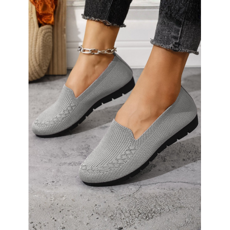 Mesh Fabric Plain All Season Street Shallow Shoes