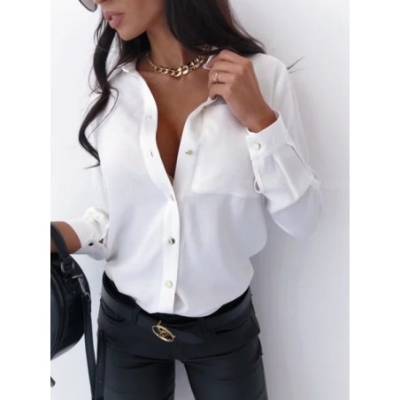 Women Striped Shirt Collar Half Sleeve Shirt Printing Casual Daily Summer Top