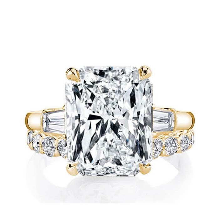 Italo Three Stone Eternity Created White Sapphire Bridal Set