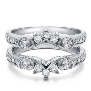 Italo Ring Guard Band Unique Wedding Ring For Women