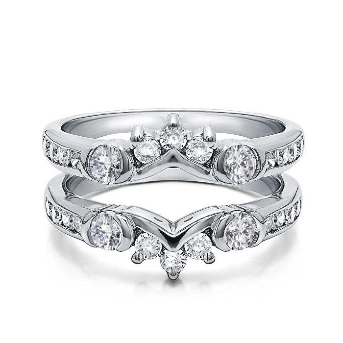 Italo Ring Guard Band Unique Wedding Ring For Women