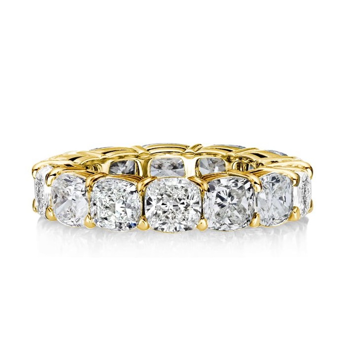 Golden Cushion Eterntiy Wedding Band