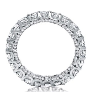 Italo Eternity Round Created White Sapphire Wedding Band