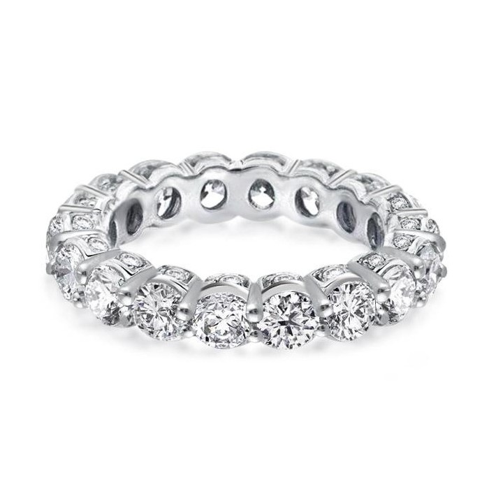 Classic Eternity Round Cut Wedding Band